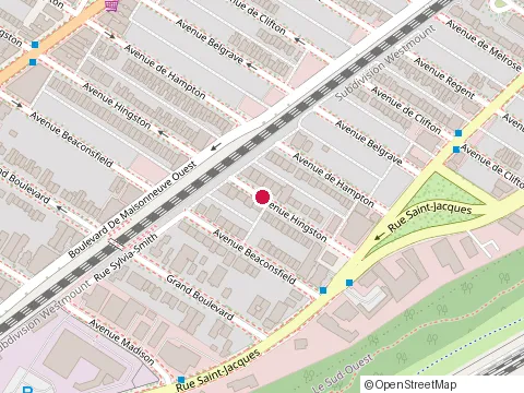Location of New York Garage at 2059 Hingston Ave, Montréal