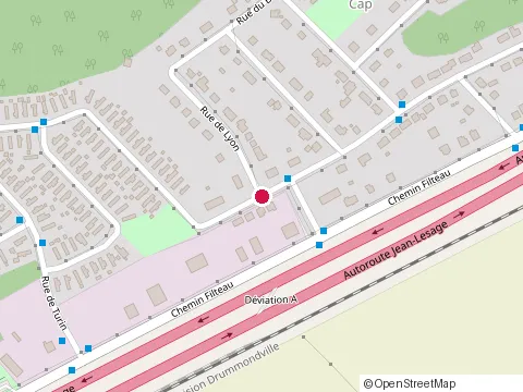 Location of New-West V.R. at 1370 Chemin Filteau, Lévis