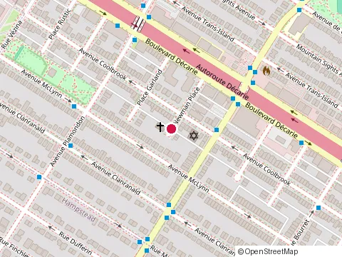 Location of Newman Place Gospel Hall at 5375 Place Newman, Montréal