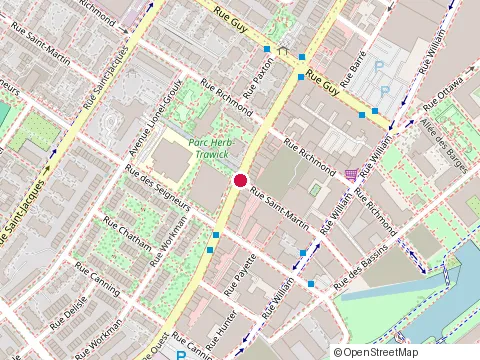Location of Nini Meatball House at 1752 Rue Notre-Dame O, Montréal