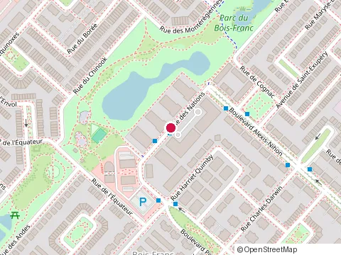 Location of Nirvana Sushi et Plus at 2500 Rue des Nations #102, Saint-Laurent