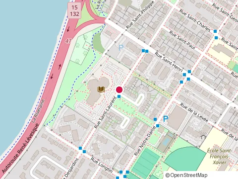 Location of Nk Électrique et Construction at 455 Rue Saint-Laurent, La Prairie