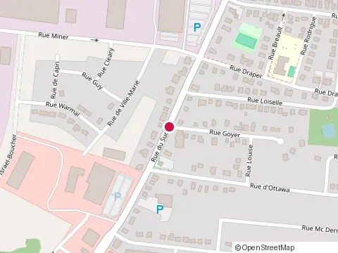 Location of Noble Element Structure at 1122 Rue du Sud, Cowansville