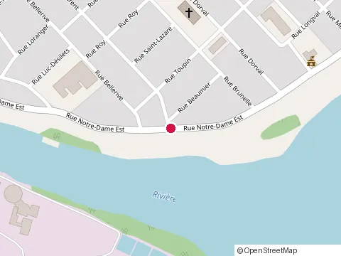Location of Noel Meunier Services Financiers at 299 Notre-Dame Rue E, Trois-Rivières
