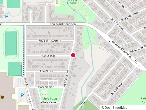 Location of Nolet Alfred at 112 Rue Lesage, Val-d'Or