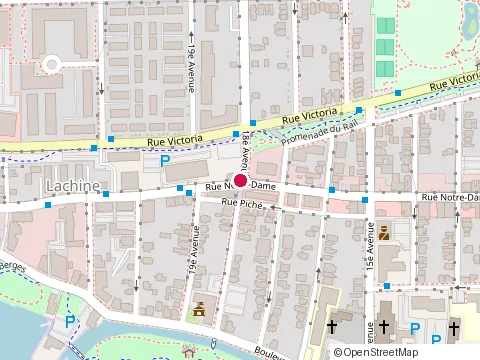 Location of Nonnina at 1865 Rue Notre Dame, Lachine