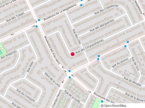 Location of Nordroc Decking at 35 Rue des Chrysanthèmes la Prairie, La Prairie