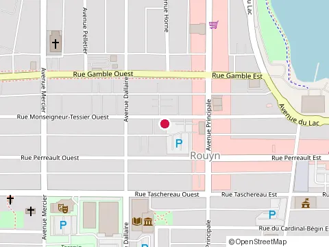 Location of Norinfra at 55 Rue Monseigneur Tessier Ouest, Rouyn-Noranda