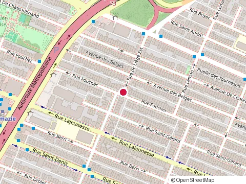 Location of Normand Belair Gestion de Projet at 8463 Rue Foucher, Montréal