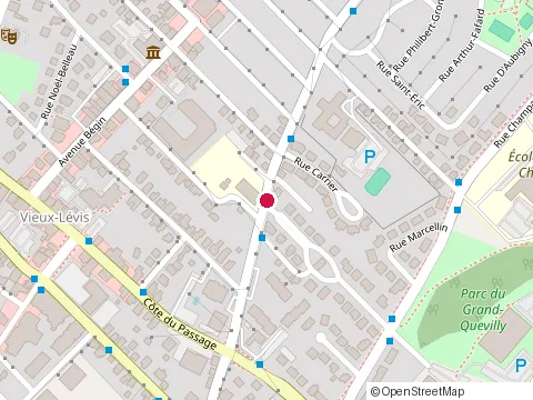 Location of Notre-Dame Elementary School at 6045 Rue St-Georges, Lévis