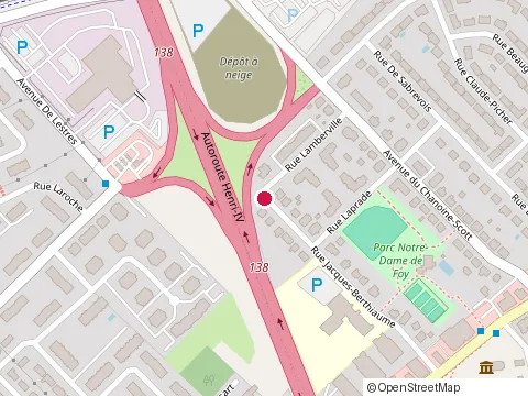 Location of Notre-Dame-de-Foy Primary School at 762 Rue Jacques-Berthiaume, Québec