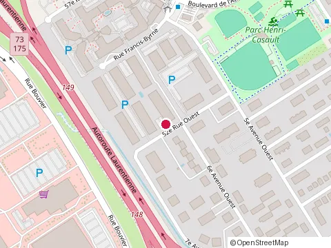 Location of Novapros at Rue Francis Byrne #213, Québec