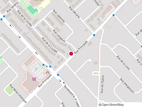 Location of Novaro Électrique Inc. at 1860B Rue Principale, Sainte-Julie
