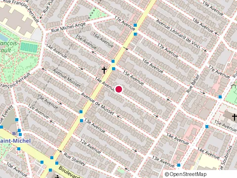 Location of Nris Rénovation at 14E Ave, Montréal