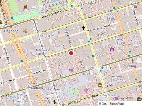 Location of Canadian Aviation Insurance at First Canadian Place   #5705, Toronto