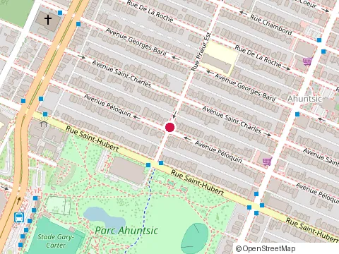 Location of O at 10379 avenue Péloquin, Montréal