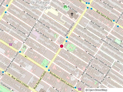 Location of Ô Baobab at 4050 Rue de Bullion, Montréal
