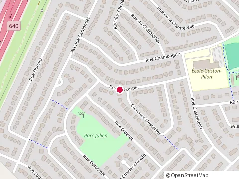 Location of O Ke C Miam at 1124 Rue Descartes, Boisbriand