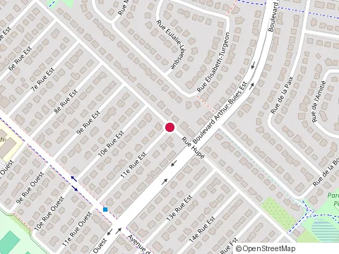 Location of Oasis de Santé - Massothérapie Rimouski at 427 Rue Hupe, Rimouski