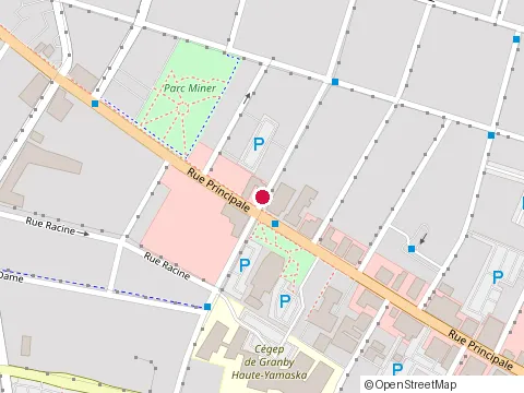 Location of Oasis des Continents at 20 Rue Saint-Antoine S, Granby
