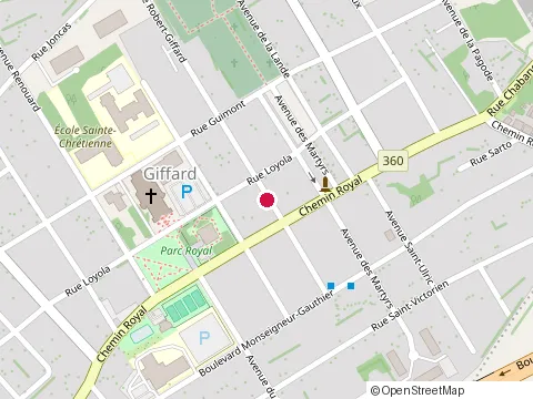 Location of Océana Construction Rénovation at 3397 Chem. Royal, Québec