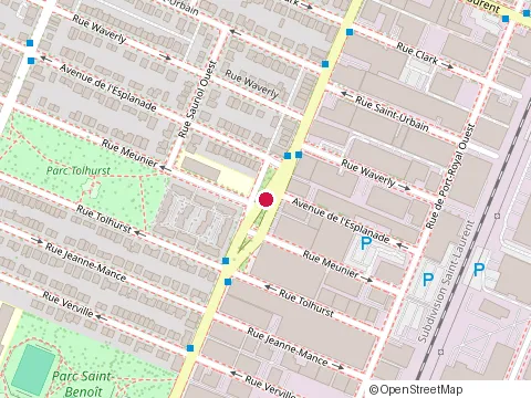 Location of Oculo-Plastik Inc at 200 Rue Sauvé O, Montréal