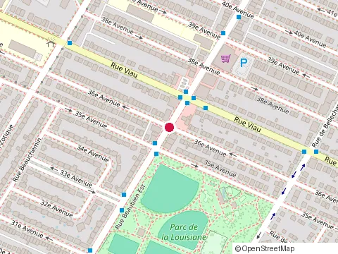 Location of Oeuftopia Dejeuner at 4855 Rue Beaubien E, Montréal