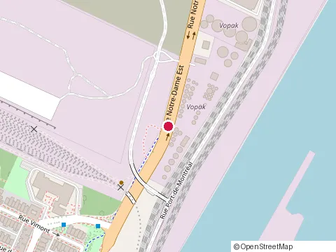 Location of Old Floor at 5502 Rue Notre-Dame E, Montréal