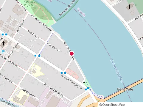 Location of Olympe Inc (Consultants) at 67 Rue de Richelieu, Chambly