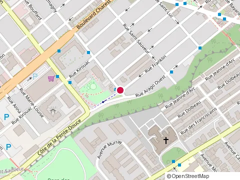 Location of Ôm Masso - Québec at 601 Rue Franklin, Québec