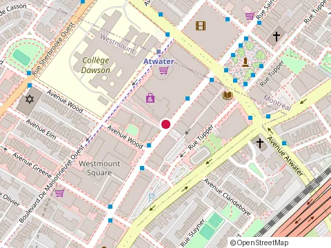 Location of Omega Castin at 4055 Rue Sainte-Catherine O, Westmount