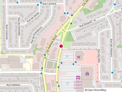 Location of Ongles de Rêves Sherbrooke at 930 13E Avenue N, Sherbrooke