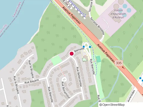 Location of Ongles et Cils Elaine Lemay at 1001 Rue Bienville, Laval