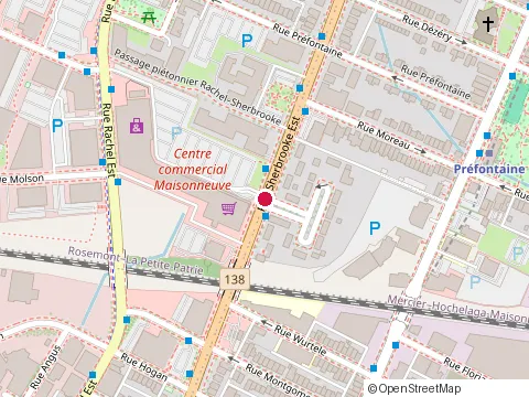 Location of Onrenov at 2920 Sherbrooke St E, Montréal
