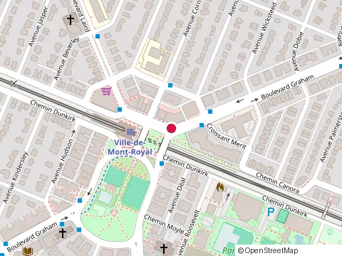 Location of Operera Restaurant at 1289 boulevard Laird, Mont-Royal