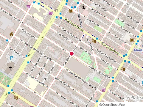 Location of Opsis at 4750 avenue Henri Julien, Montréal