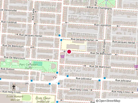 Location of Options I Ecole at 1741 Rue de Biencourt, Montréal