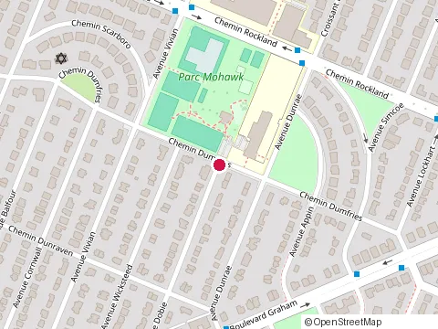 Location of Opus Construction at 131 avenue Dobie, Mont-Royal