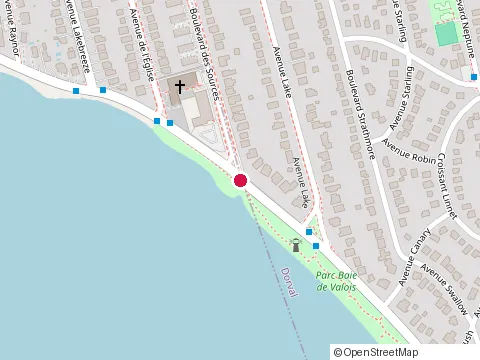 Location of Ôra Cafe & Cocktail at 535 Chem. du Bord-du-Lac-Lakeshore, Dorval