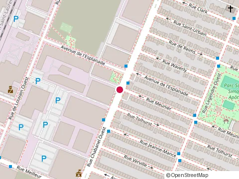Location of Orane Beauty Lounge at 9268 Rue Meunier, Montréal