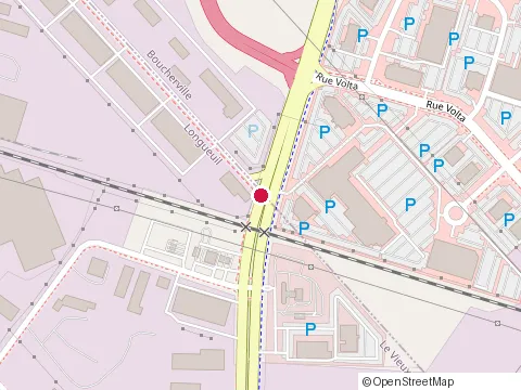 Location of Orange Construction at 1000 Rue Jean-Neveu, Longueuil