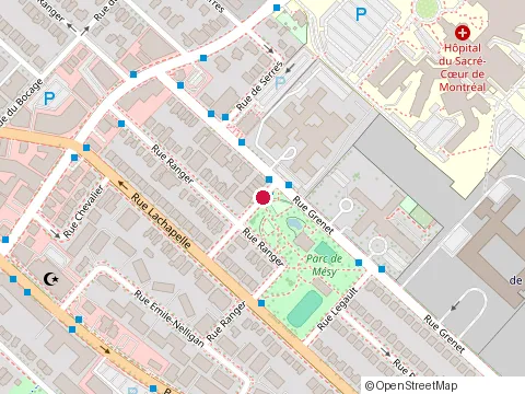 Location of Original Artist Peinture at 5825 Rue de Mésy, Montréal
