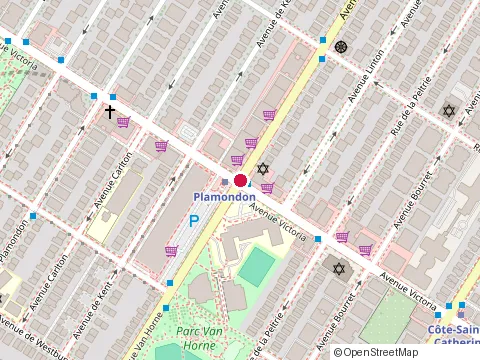 Location of Ortholuxe Meubles Matelas at 4743 avenue Van Horne, Montréal