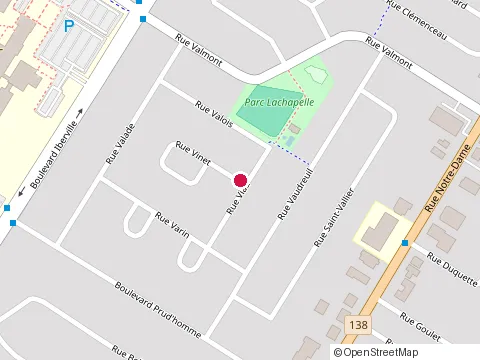 Location of Orthothérapeute Louise Gareau at 76 Rue Vinet, Repentigny
