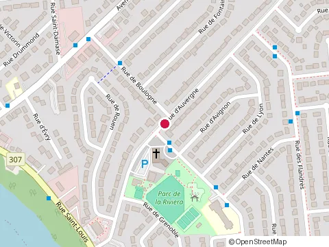 Location of Ottawa Spectrum Painting at 19 Rue d'Auvergne, Gatineau