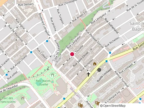 Location of Ouellet Trans-Spa at 865 avenue des Erables, Québec