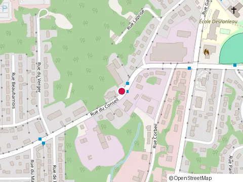 Location of Outillages Dm at 1514 Rue du Conseil, Sherbrooke