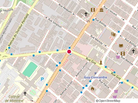 Location of Ovu&Osu Opticien at 1606 Rue Sherbrooke O, Montréal