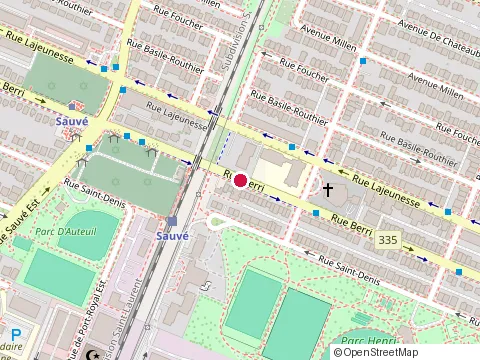 Location of Oxymed at 9592 Rue Berri, Montréal