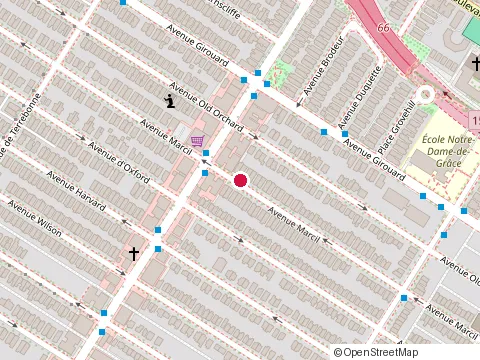 Location of P at 10-4251 avenue Marcil, Montréal